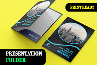 design professional presentation folder within 24 hours