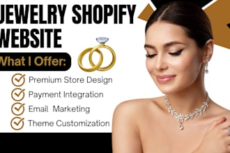 build branded jewelry website jewelry website jewelry shopify store