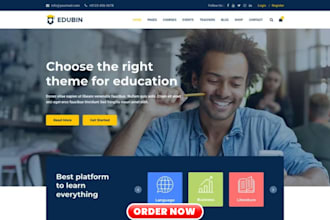 education website educational website school website online lms booking learning
