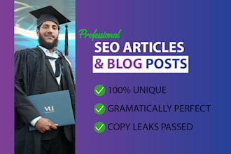 be your SEO article writer, content wrier