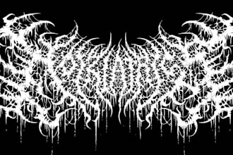 make brutal death metal, deathcore, black metal band logo