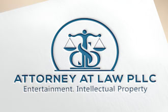 do professional attorney, lawyer legal and law firm logo design