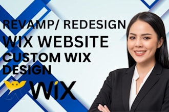 revamp wix website update, clone wix website  custom wix design wix studio SEO