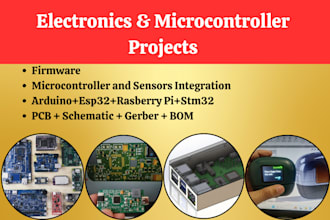 design and build custom esp32, arduino, raspberry pi iot projects