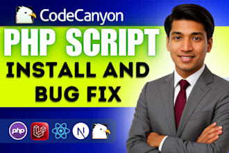 install and setup any PHP script or codecanyon script