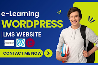 create elearning website and educational course website learndash ims