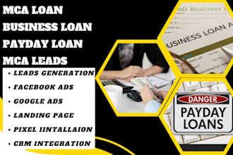 generate mca loan leads business loan payday loan mca leads mca sales funnel