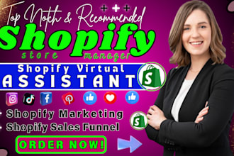 be shopify virtual assistant, shopify marketing shopify manager to boost sales