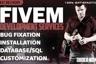 fix, customize or make fivem qbcore or esx server