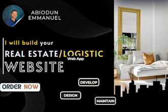 create real estate developer website, listing directory or logistics web app