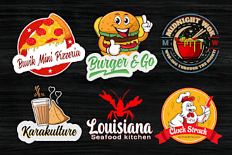 make a modern candy, fastfood, bakery, restaurant, coffee shop and food logo