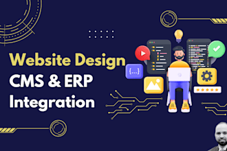 design professional corporate website, setup cms and configure erp systems