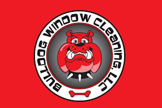 make memorable bulldog window cleaning logo
