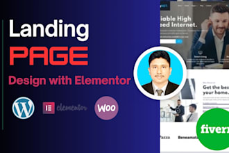 create landing page design wordpress with elementor