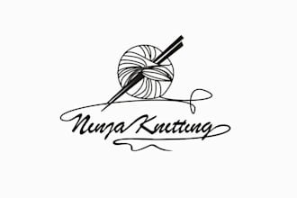 make eye catching exceptional knitting school logo