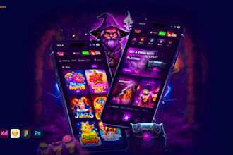 l do game and app UI UX design in figma