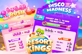 design professional game UI and assets for mobile game