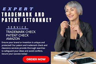 do patent search, amazon check and trademark check globally