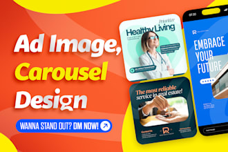 do meta ads creative, instagram carousel, template, linkedin carousel, ad design