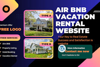 design vacation rental hotel booking and property listing website