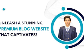 develop a responsive and modern wordpress automated blog website