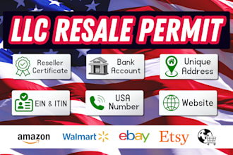 quickly assist you in obtaining an llc resale permit, ein, llc incorporation