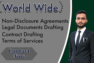 draft legal contracts, legal agreements and legal documents