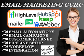 setup hubspot aweber keap sendgrid mailerlite gohighlevel marketo email campaign