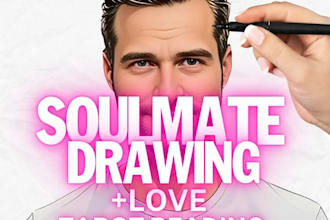 draw your soulmate with psychic reading and reveal your twin flame or lover