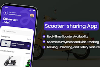 develop a custom scooter sharing app for convenient and eco friendly transport