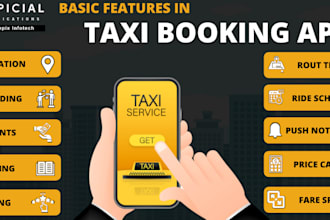 develop taxi booking app uber clone booking lyft ola rideshare turo delivery app