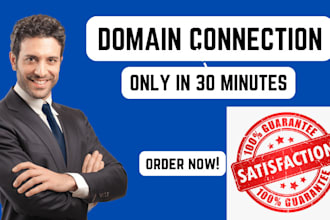 connect or transfer domain to shopify, wix, wordpress, squarespace in 30 minutes