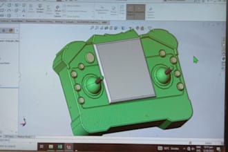 do cad model in 3d software, like as solid work fusion 360
