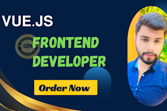build, rebuild frontend web development as vue js developer