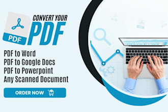 convert PDF, handwritten notes to word, excel, google docs ocr typing services