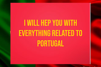 help you with everything related to portugal