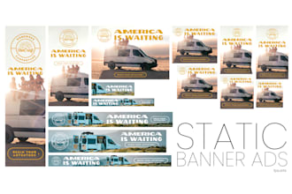 design creative static banner ads