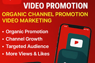 youtube video promotion organic channel promotion video marketing