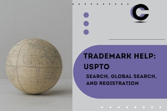 help with trademark search uspto and global and handle registration