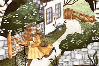 create awesome children story book illustrations