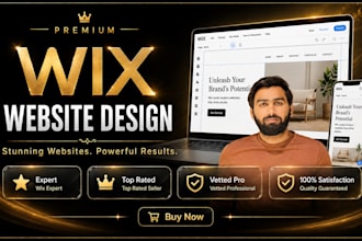 design wix website and redesign a business wix website