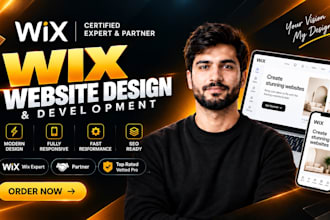 design wix website and redesign a business wix website