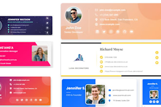 design clickable HTML email signatures