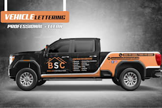 do professional pickup truck wrap design, ford truck wrap design, truck wrap