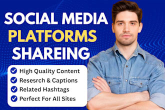 share your website or any link on top social media marketing site