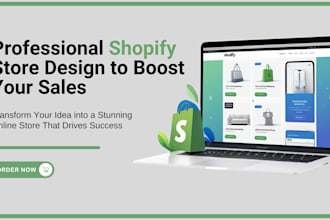 build shopify store or dropshipping ecommerce store