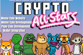 fork meme coin website, crypto  website, meme coin development,pepe landing page