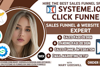 sales funnel in systeme io click funnel sale funnel gohighlevel landing page