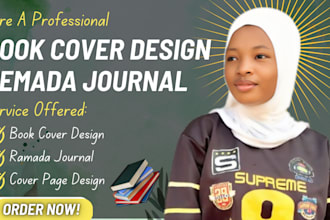 design ramadan journal planner book cover design ebook cover design book blurb