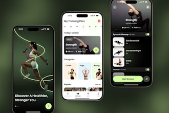 do fitness, health, workout, nutrition app design